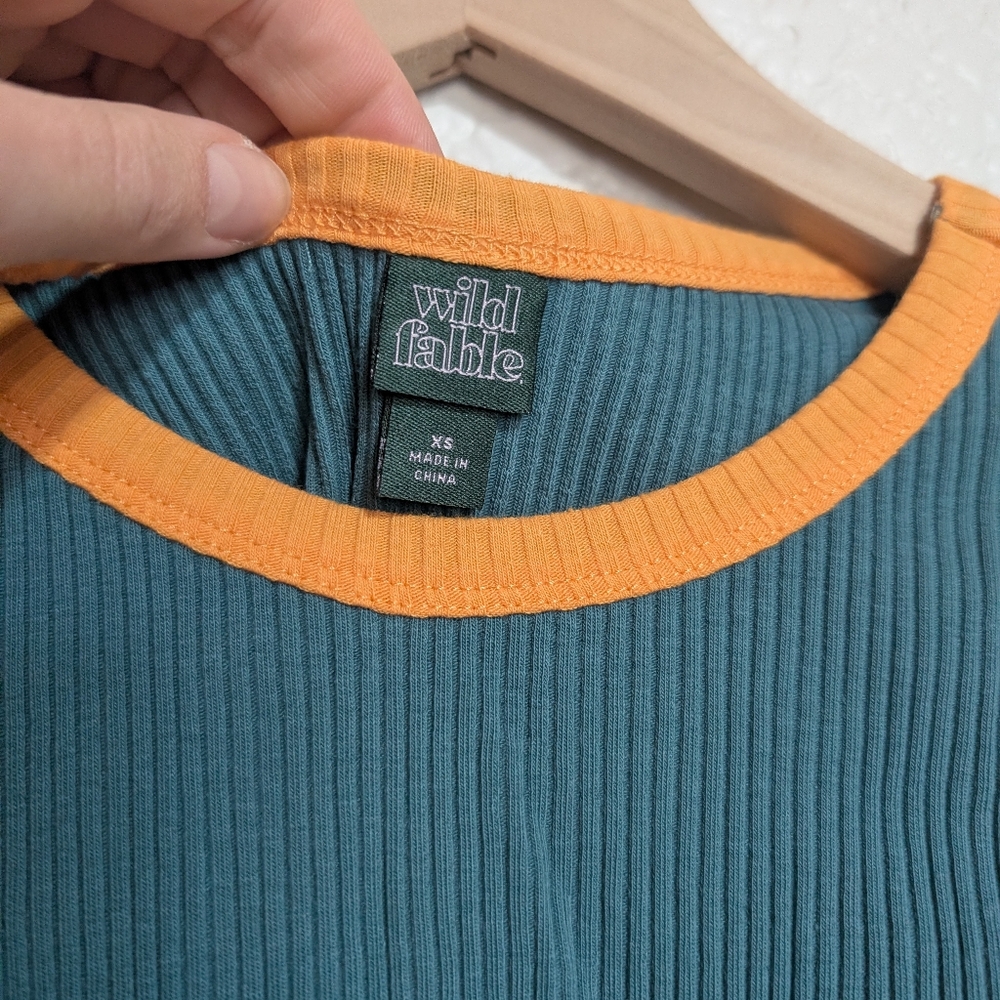 Wild Fable Ribbed Color Contrast Tank / XS - Picture 2 of 4